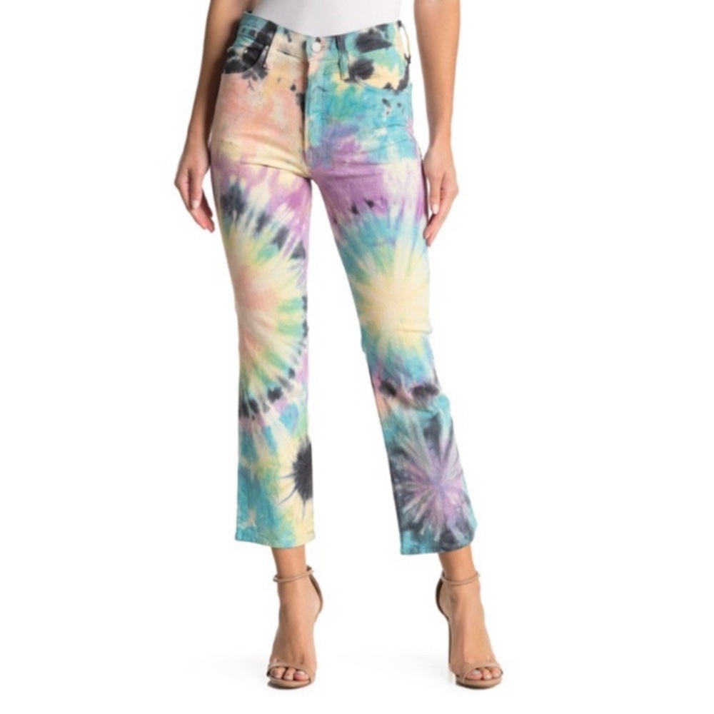 MOTHER The Tripper High Waist Crop Bootcut Jeans